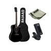 Fender Electro Acoustic Guitar Bundles Black Fender CD140SCE Electro Acoustic Guitar Bundle