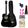 Fender Electro Acoustic Guitar Bundles Black Fender SA105CE Electro - Acoustic Guitar Bundle with Gigbag, Tuner, Picks, Strap, Polishing Cloth & Ebook