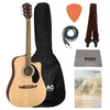 Fender Electro Acoustic Guitar Bundles Natural Fender FA-125CE Dreadnought Electro Acoustic Guitar Bundle With Gigbag, Cable, Picks, Strap and Polishing Cloth