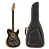 Fender Electro Acoustic Guitars Black Paisley Fender American Acoustasonic Telecaster 6 String Electro Acoustic Guitar