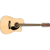 Fender Electro Acoustic Guitars Fender CD-60SCE 12-String Electro Acoustic Dreadnaught Guitar - Natural