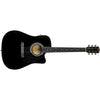 Fender Electro Acoustic Guitars Fender SA105CE Electro - Acoustic Guitar - Black - Open Box