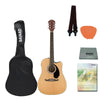 Fender Electro Acoustic Guitars Natural / Pack Fender FA-125CE Dreadnought Electro Acoustic Guitar with Dust Cover, Strap, Picks ,Polishing Cloth & Ebook