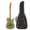 Fender Electro Acoustic Guitars Surf Green Fender American Acoustasonic Telecaster 6 String Electro Acoustic Guitar