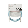 Fender Guitar Cables 10Ft / Daphne Blue Fender Original Series Straight to Straight Instrument Connector Cables