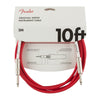 Fender Guitar Cables 10Ft / Fiesta Red Fender Original Series Straight to Straight Instrument Connector Cables