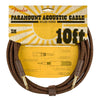 Fender Guitar Cables Brown / 10ft Fender Deluxe Series Paramount Acoustic Instrument Cables