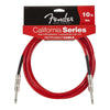 Fender Guitar Cables Candy Apple Red Fender California Series 10ft Instrument Cable