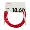 Fender Guitar Cables Fiesta Red Fender Original Series Instrument Cable - 18.6ft