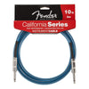 Fender Guitar Cables Lake Placid Blue Fender California Series 10ft Instrument Cable