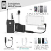 Fifine Wireless Systems Fifine K037B Wireless Lavalier Lapel Microphone with Headset