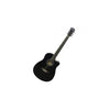 Filia Acoustic Guitars Black Filia FZS 1 C Medium Cutaway Acoustic Guitar