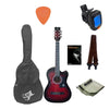 GC Acoustic Guitar Bundles Red Burst GC 38C Acoustic Guitar Starter Pack With E-Book