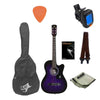 GC Acoustic Guitar Bundles Violet Burst GC 38C Acoustic Guitar Starter Pack With E-Book