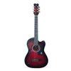 GC Acoustic Guitars Red Burst GC 38C Acoustic Guitar with Truss Rod and Bag