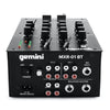 Gemini Dj Mixers Black Gemini MXR 01 BT 2-Channel Professional DJ Mixer With Bluetooth Input