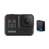 Gopro Action Cameras Black GoPro Hero 8 Hypersmooth Streamlined 4k Action Camera With Extra Battery and Charger-  Black with 2 Year Warranty