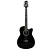 Granada Acoustic Guitars Black Granada GL112C-F Medium Cutaway 6 String Acoustic Guitar