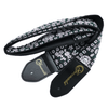 Granada Guitar Straps Black Granada GS03 Jacquard Woven Fabric Guitar Strap - Black