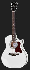 Harley Benton Acoustic Guitars Harley Benton CLG-550CE WH Custom Line