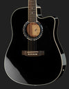 Harley Benton Acoustic Guitars Harley Benton HBD120 CE BK Bundle