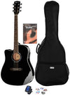 Harley Benton Acoustic Guitars Harley Benton HBD120CEBK LH Bundle English