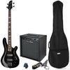 Harley Benton Bass Guitars Harley Benton B-450 Black Bundle 2