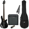 Harley Benton Bass Guitars Harley Benton B-450FL BK Progressive Bundle1