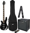 Harley Benton Bass Guitars Harley Benton B-450LH BK Progressive Bundle