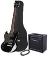 Harley Benton Electric Guitars Harley Benton DC-200LH BK Student Ser Bundle