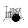 Havana Acoustic Drum Kits Silver Havana HV 522 5Pcs Acoustic Drum Set