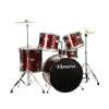 Havana Acoustic Drum Kits Wine Red Havana HV 522 5Pcs Acoustic Drum Set