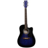 Havana Acoustic Guitars Blueburst Havana 41 Inch Cutaway Acoustic Guitar