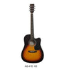 Havana Acoustic Guitars Tobacco Sunburst Havana 41 Inch Cutaway Acoustic Guitar