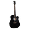 Havana Electro Acoustic Guitars Black Havana 41-Inch Cutaway Electro Acoustic Guitar with 5 Band EQ & GT-3 Tuner