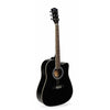 Havana Electro Acoustic Guitars Black Havana AAG-41 41" Jumbo Cutaway Acoustic Guitar with 5 Band EQ & GT-3 Tuner