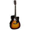 Havana Electro Acoustic Guitars Heritage Sunburst Havana 41-Inch Cutaway Electro Acoustic Guitar with 5 Band EQ & GT-3 Tuner