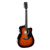 Havana Electro Acoustic Guitars Sunburst Havana 41-Inch Cutaway Electro Acoustic Guitar with 5 Band EQ & GT-3 Tuner