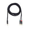 Hawk Cables and Connectors 3 Meters Hawk Proaudio TMRLU03 Utility Series 3.5mm TRS Male to Dual RAC Male Y Cable