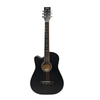 Henrix Acoustic Guitars Henrix 38C 38 Inch Cutaway Acoustic Guitar with Dual Action Truss Rod, Gigbag, Picks, String Set, Strap, Cloth & Ebook