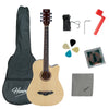 Henrix Electro Acoustic Guitars Natural Henrix PRO 38CE 38-Inch 6 String Cutaway Electro-Acoustic Guitar Kit