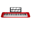 Henrix Portable Keyboards Henrix KB-601 Portable 61 Full Size Keys Keyboard with Adapter and Microphone - Red - Open Box