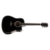 Hofner Acoustic Guitars Black Hofner HAS-DC01 Dreadnought w/Cutaway Acoustic Guitar