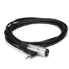 Hosa Microphone Cables Hosa XVM105M Right Angle 3.5 mm TRS to XLR3M Microphone Cable- 5 Ft