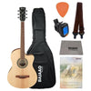 Ibanez Acoustic Guitar Bundles Natural / BUNDLE Ibanez MD39C Cutaway Acoustic Guitar with Gigbag, Strap, Picks, Tuner, Polishing Cloth & Ebook