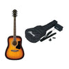 Ibanez Acoustic Guitars Vintage Sunburst Ibanez V50NJP Acoustic Guitar Combo Pack