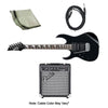 Ibanez Electric Guitars Bundles Black With Fender Frontman 10G Ibanez GRG170DXL Standard Electric Guitar Bundle, Left handed