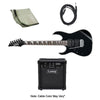 Ibanez Electric Guitars Bundles Black With Laney LX10 Ibanez GRG170DXL Standard Electric Guitar Bundle, Left handed