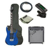 Ibanez Electric Guitars Bundles Jewel Blue With Fender Frontman 10G Ibanez GRG170DX Electric Guitar Standard Guitar Bundle