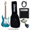 Ibanez Electric Guitars Bundles Metallic Light Blue Ibanez GRX40 Standard Electric Guitar Bundle